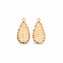 Raffia Mini Keel Tear Earrings
