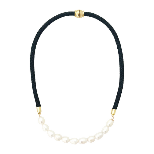 prepster dainty rope necklace- signature black