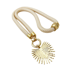 prepster dainty rope necklace- cream charm