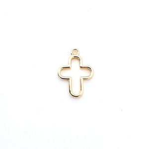 cross outline- BRACELET CHARM