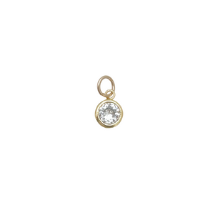 tiny CZ charm-BRACELET CHARM
