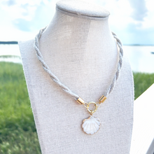 prepster dainty rope necklace- linen charm