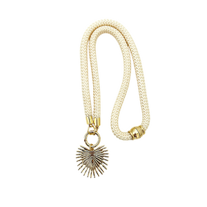prepster dainty rope necklace- cream charm
