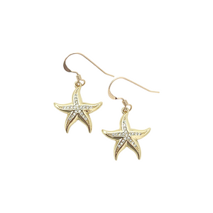 sparkle starfish dangles