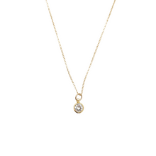 tiny cz necklace