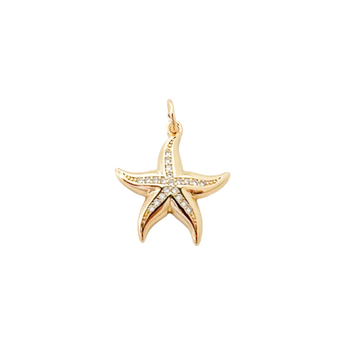 starfish CZ charm