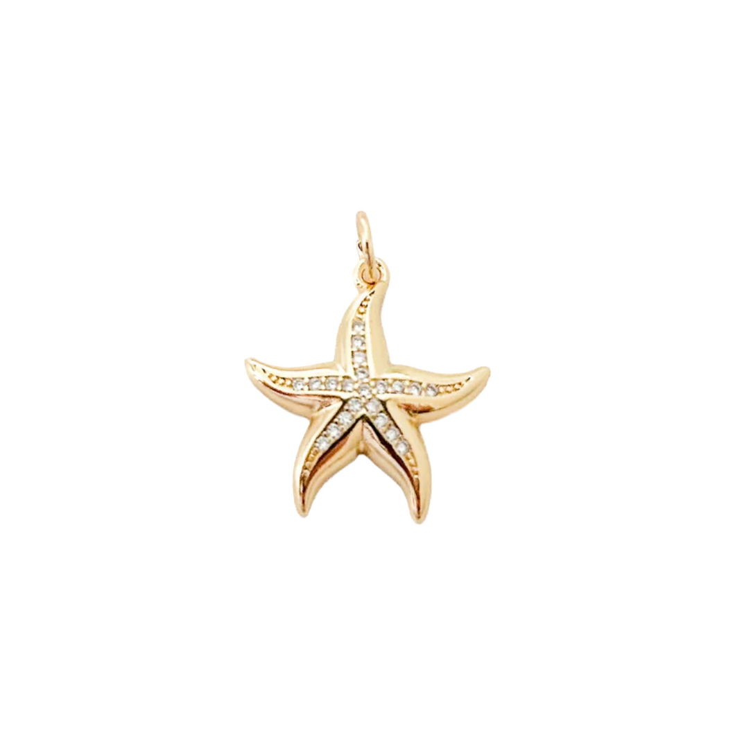 starfish CZ charm
