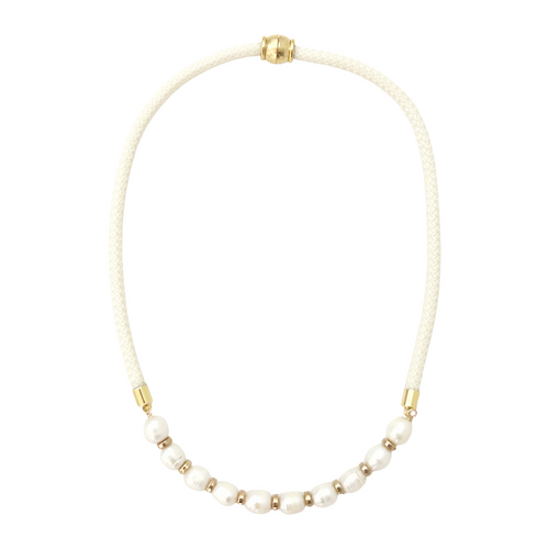 prepster dainty rope necklace- southern cream
