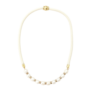 prepster dainty rope necklace- southern cream