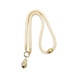 prepster dainty rope necklace- cream charm