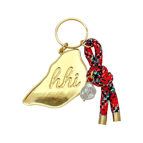 HHI keychain- tournament plaid