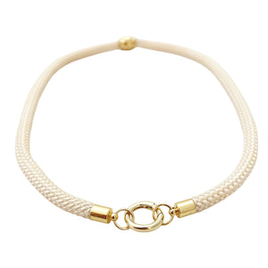 prepster dainty rope necklace- cream charm