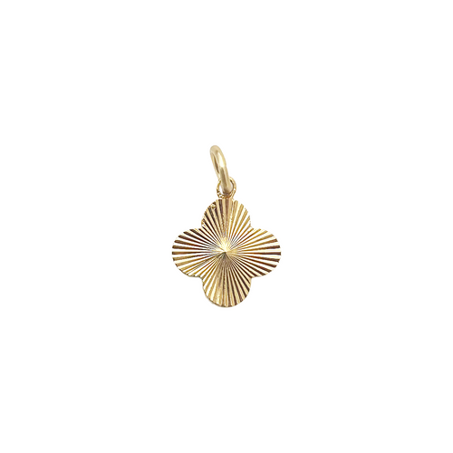 clover fan charm-BRACELET CHARM