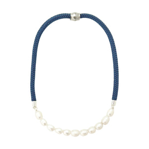 prepster dainty rope necklace- signature navy