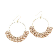 knotted hoops- rose gold