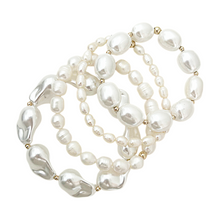charleston rice pearl beaded bracelet