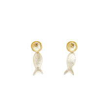 mother of pearl fish dangles-poppy posts