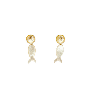 mother of pearl fish dangles-poppy posts