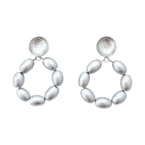 charleston rice hoops-small silver