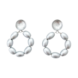 charleston rice hoops-small silver