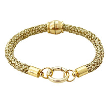 rope charm bracelet -gold