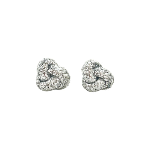 knotted studs- silver