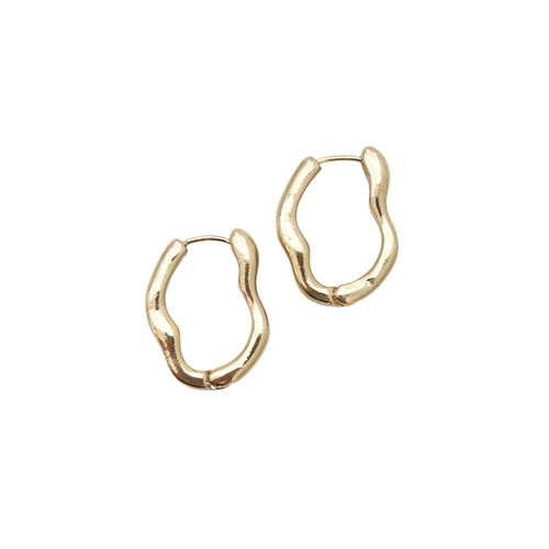 wave hoops gold