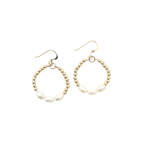 Charleston glam hoops- small gold