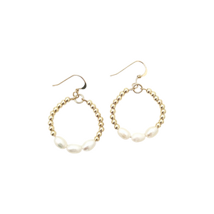 Charleston glam hoops- small gold
