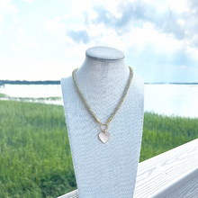 prepster dainty rope necklace- gold charm