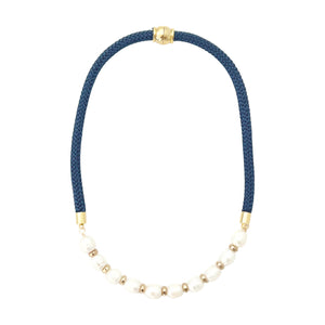prepster dainty rope necklace- southern navy