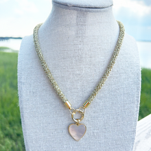 prepster dainty rope necklace- gold charm