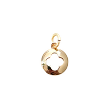 clover disc -BRACELET CHARM
