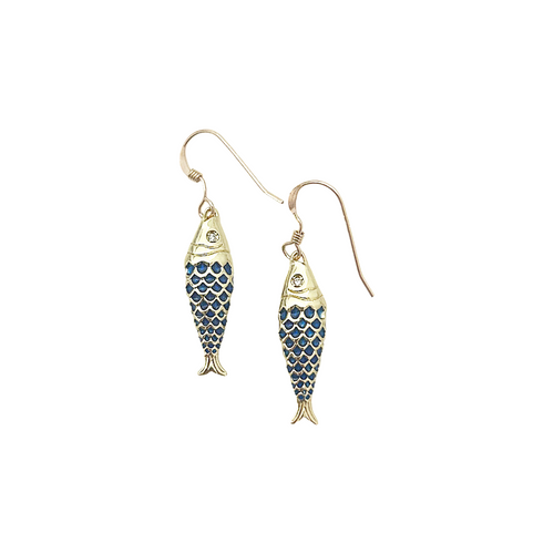 blue fish dangles