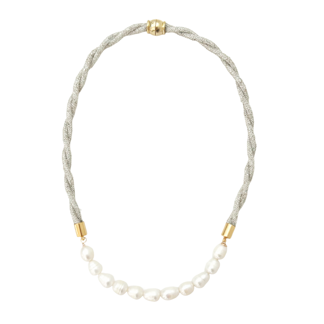 prepster dainty rope necklace- signature linen