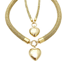 prepster dainty rope necklace- gold charm
