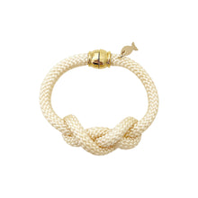 sailor's knot  bracelet- cream