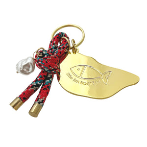 HHI keychain- tournament plaid