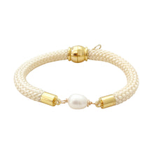 pearl girl bracelet {cream rope}