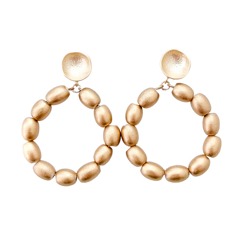 charleston rice hoops-large gold