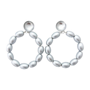 charleston rice hoops-large silver