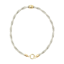 prepster dainty rope necklace- linen charm