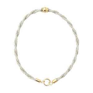 prepster dainty rope necklace- linen charm