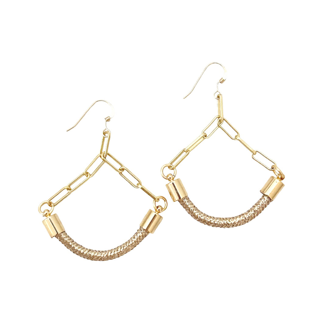 marlin dangles-rose gold