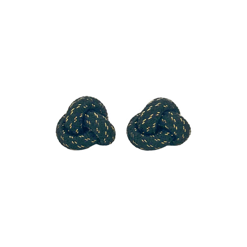 knotted studs- black