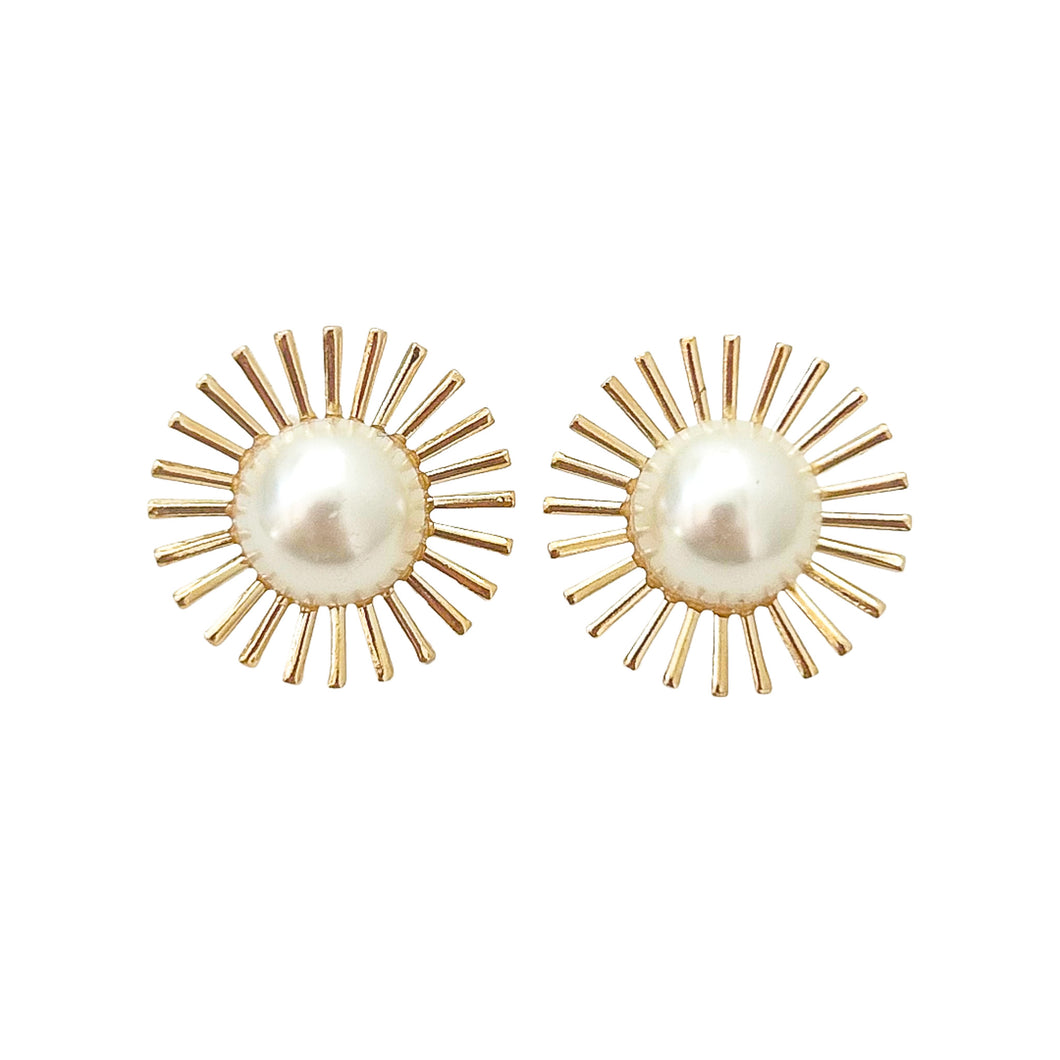 deco sunburst studs