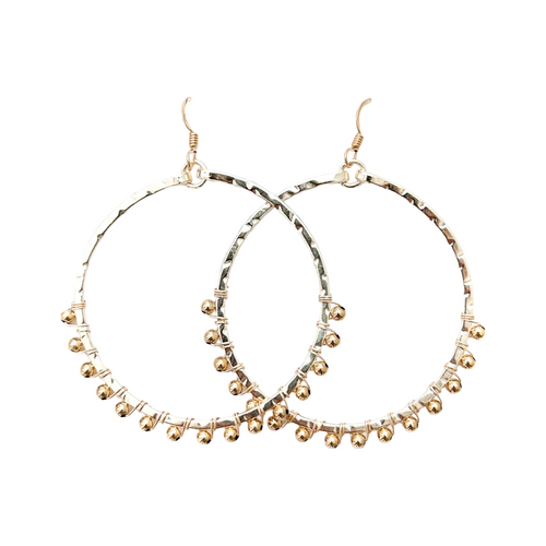 class-sea mainsail large beaded earrings