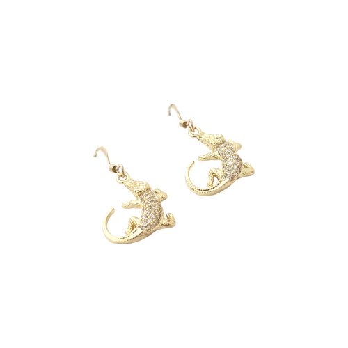 sparkle alligator dangles
