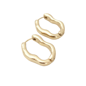 wave hoops gold