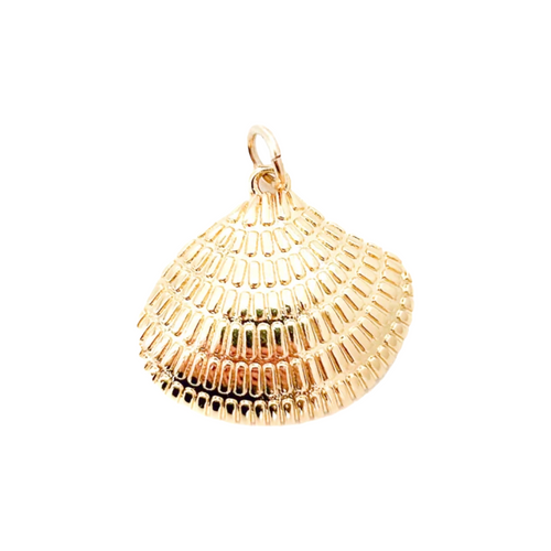 large clam shell charm- SLIDER